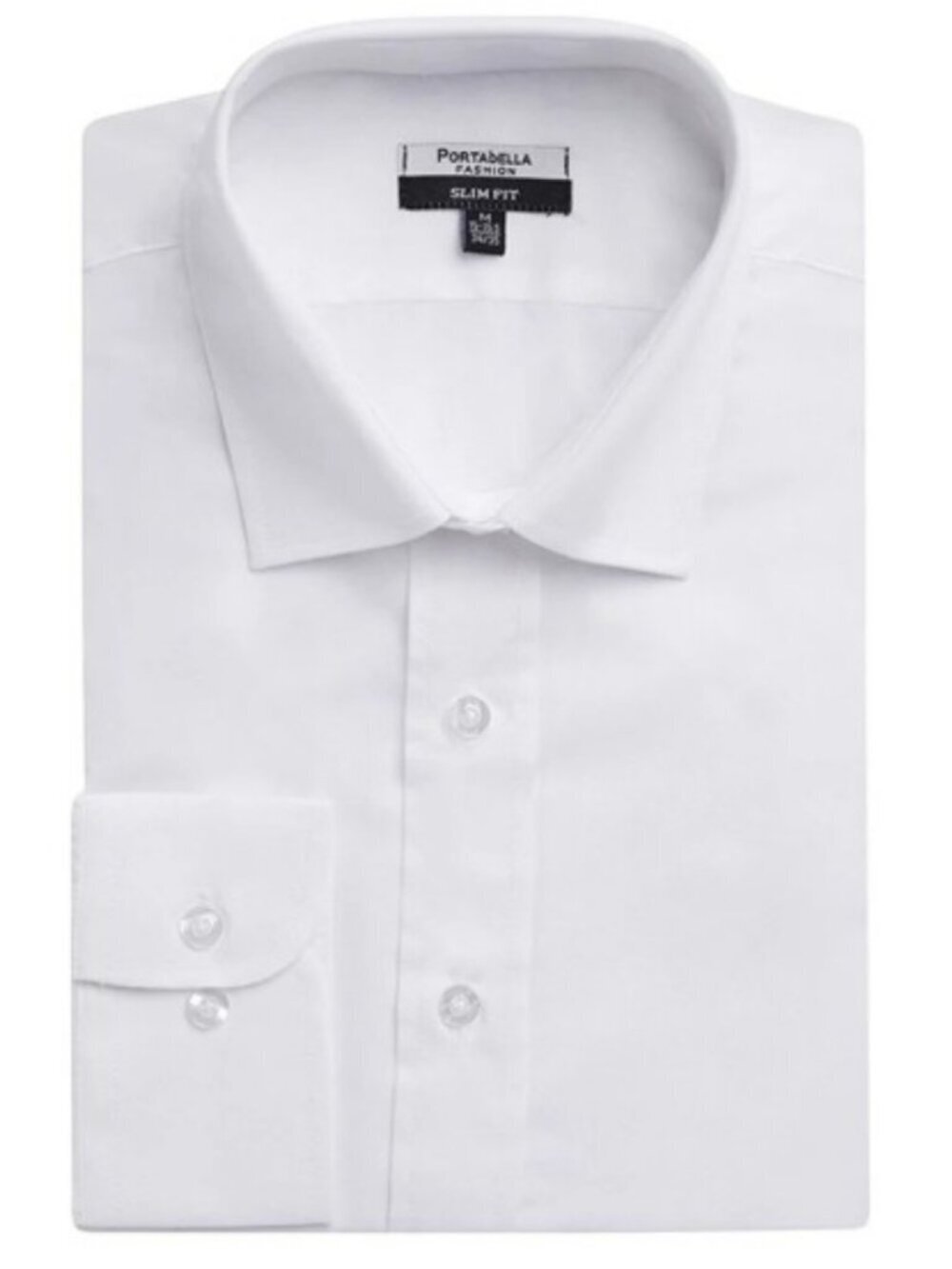 PORTABELLA, SLIM FIT, DRESS SHIRT WHITE